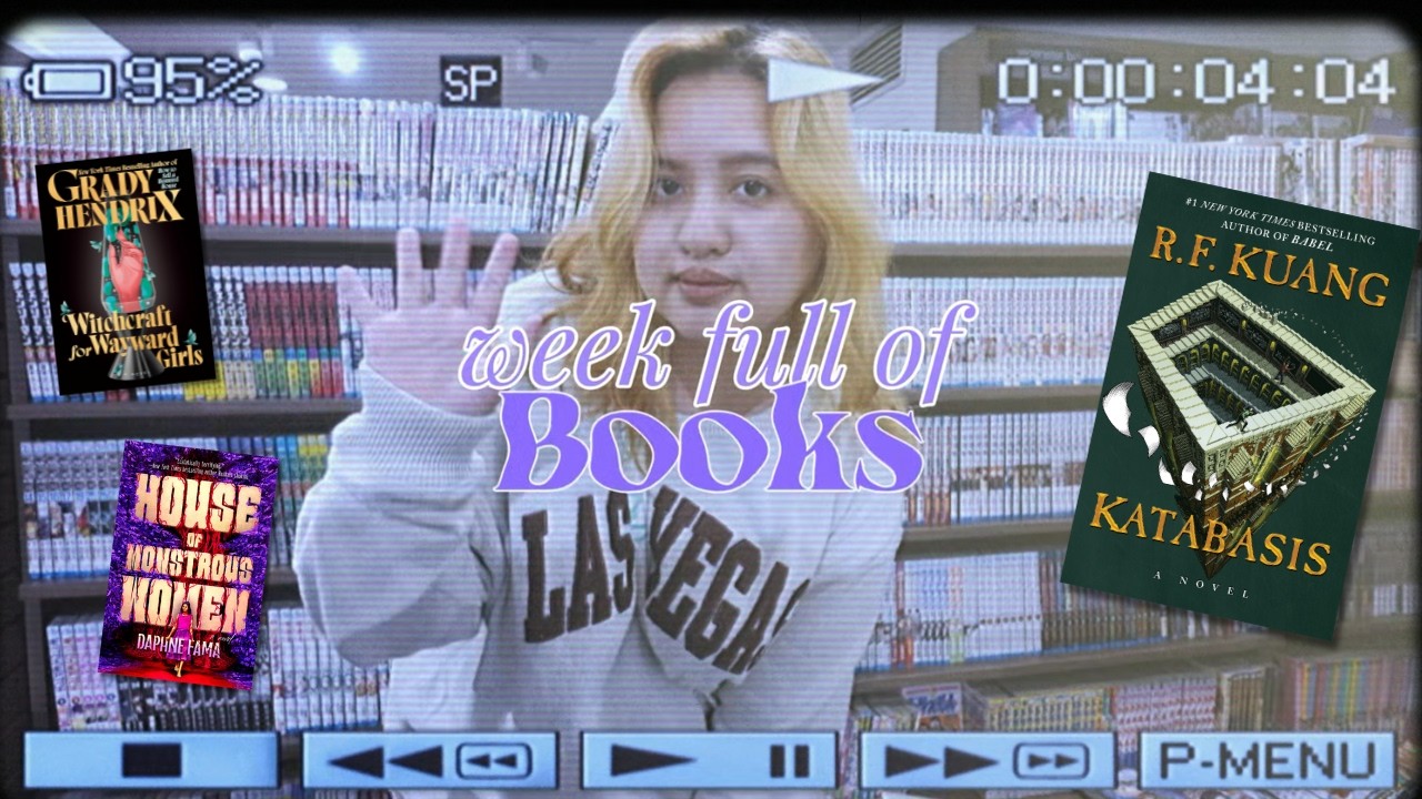 reader vlog | a week with books, thoughts on Katabasis (ARC), reading session
