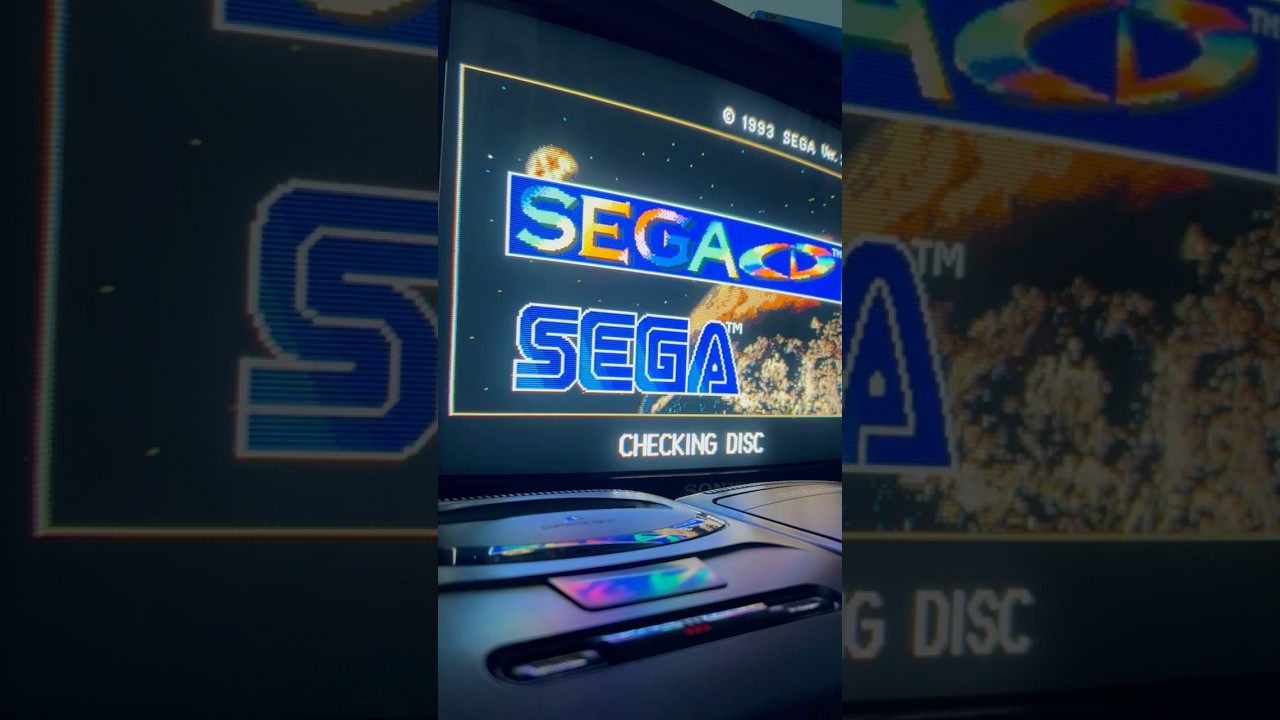 Sonic CD and Sega CD INTRO!! 💿 😵 #megacd