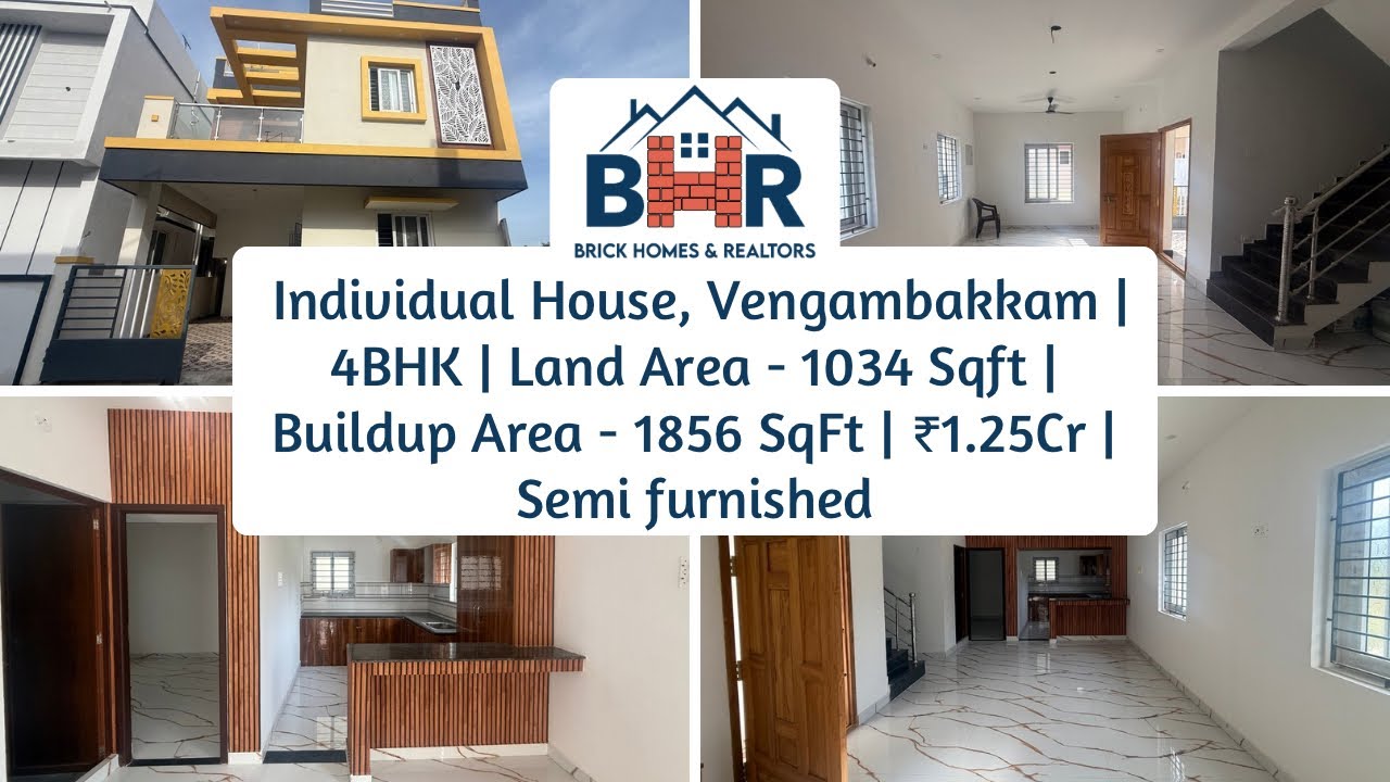 4BHK Individual House for Sale | CMDA Approved | Vengambakkam, Chennai | ₹1.25 Cr 