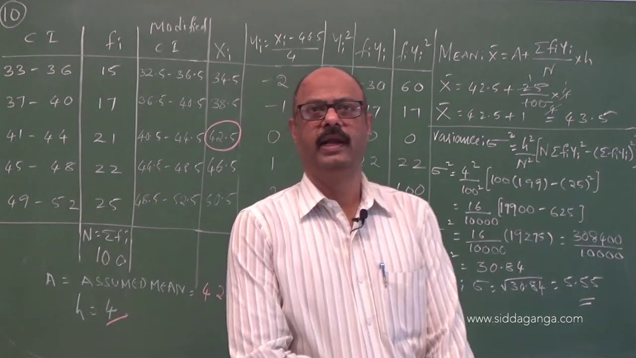 1 PUC - MATHEMATICS - STATISTICS - PART 8