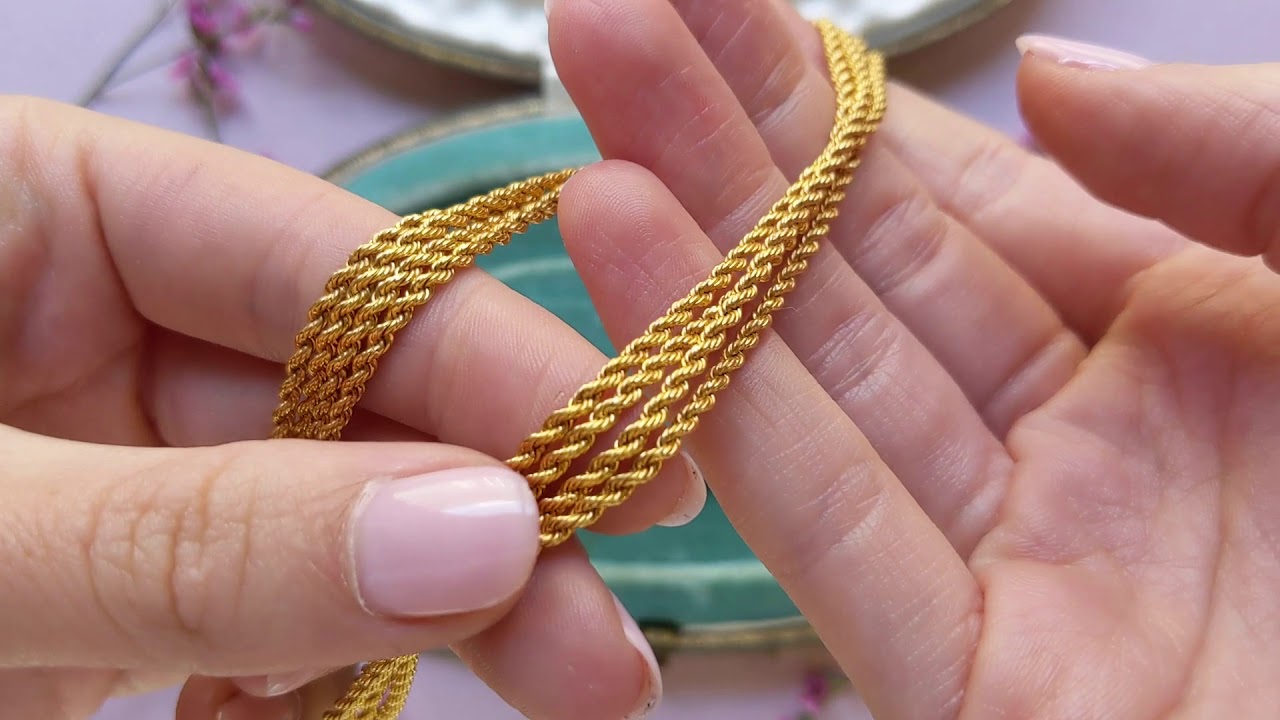 Antique 18ct Gold Guard Chain Necklace, 44