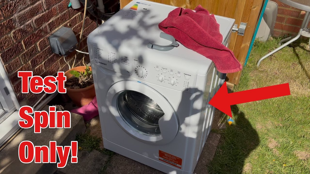 Indesit IWC71453 washing machine || Test spin