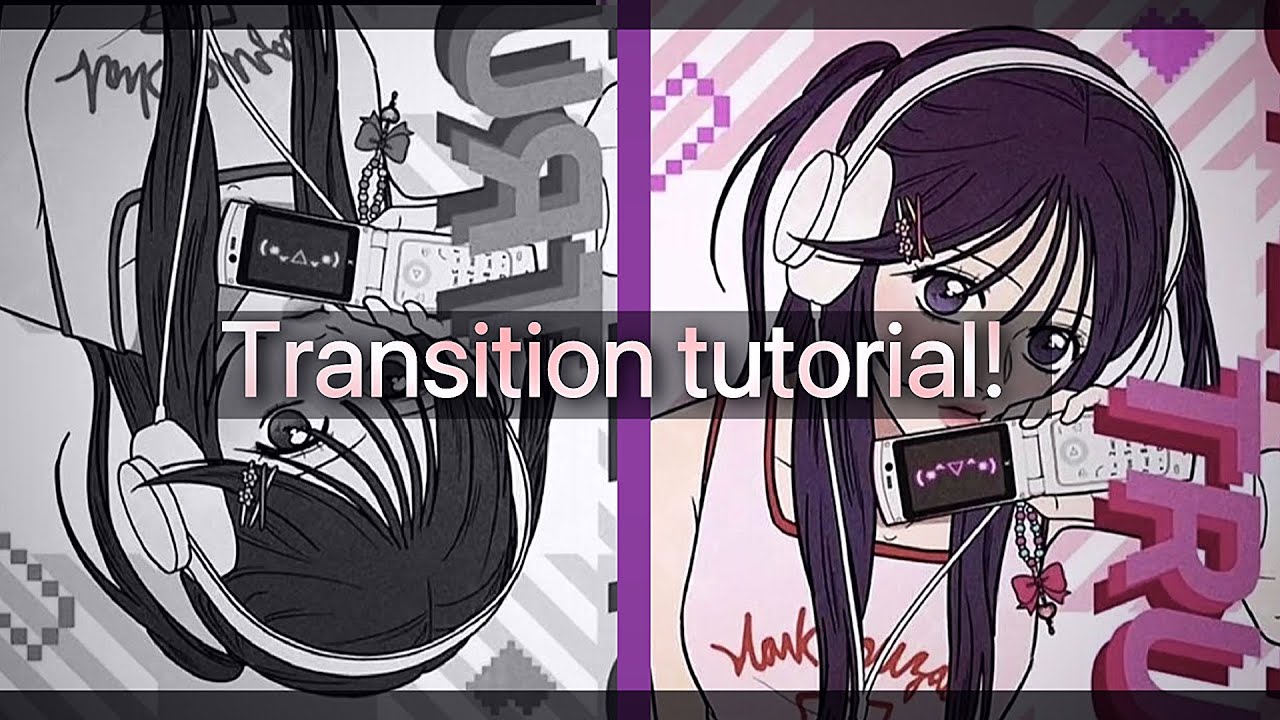 Cute transition tutorial in [Alight motion] ~!★~!❁~ FREE!