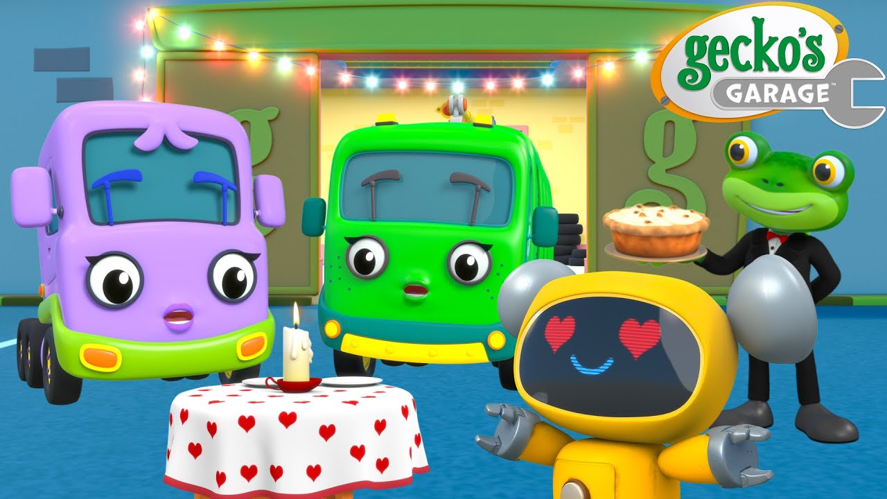 A Surprise for Mummy Truck! 💖 Truck Family Valentines Day | Gecko's Garage 🚚 | Cartoons For Kids