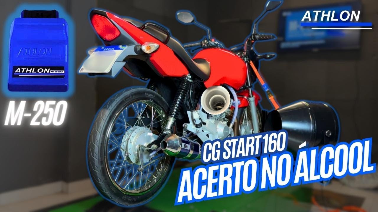 Acertando a CG Start 160 no Álcool com Athlon M250 no Dinamômetro!!!