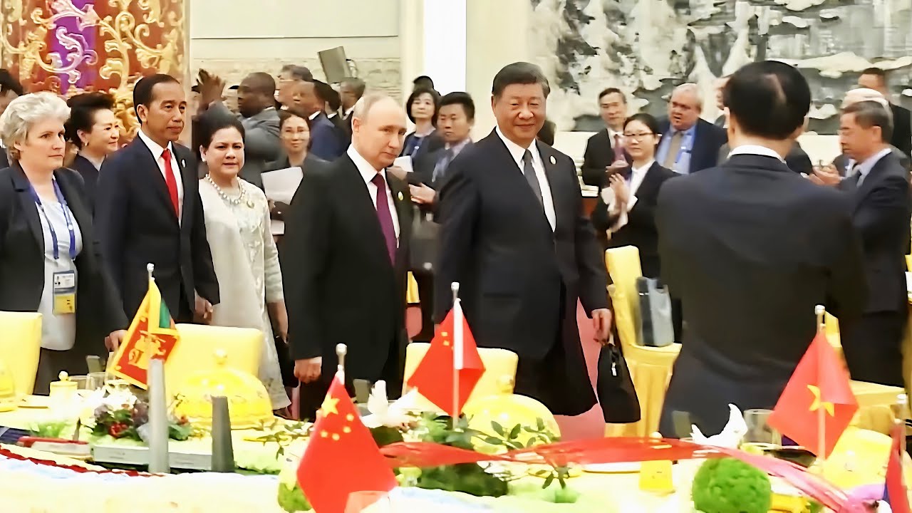 习近平彭丽媛邀外宾参加欢迎晚宴/一带一路峰会/Xi Jinping and Peng Liyuan invite foreign guests to dinner/Belt & Road Summit