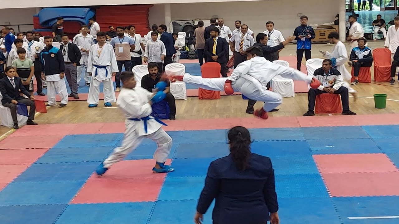 Gold medal |KARATE SGFI SEMIFINALS | Karate tournament| karate kumite Atul kashyap in blue| 