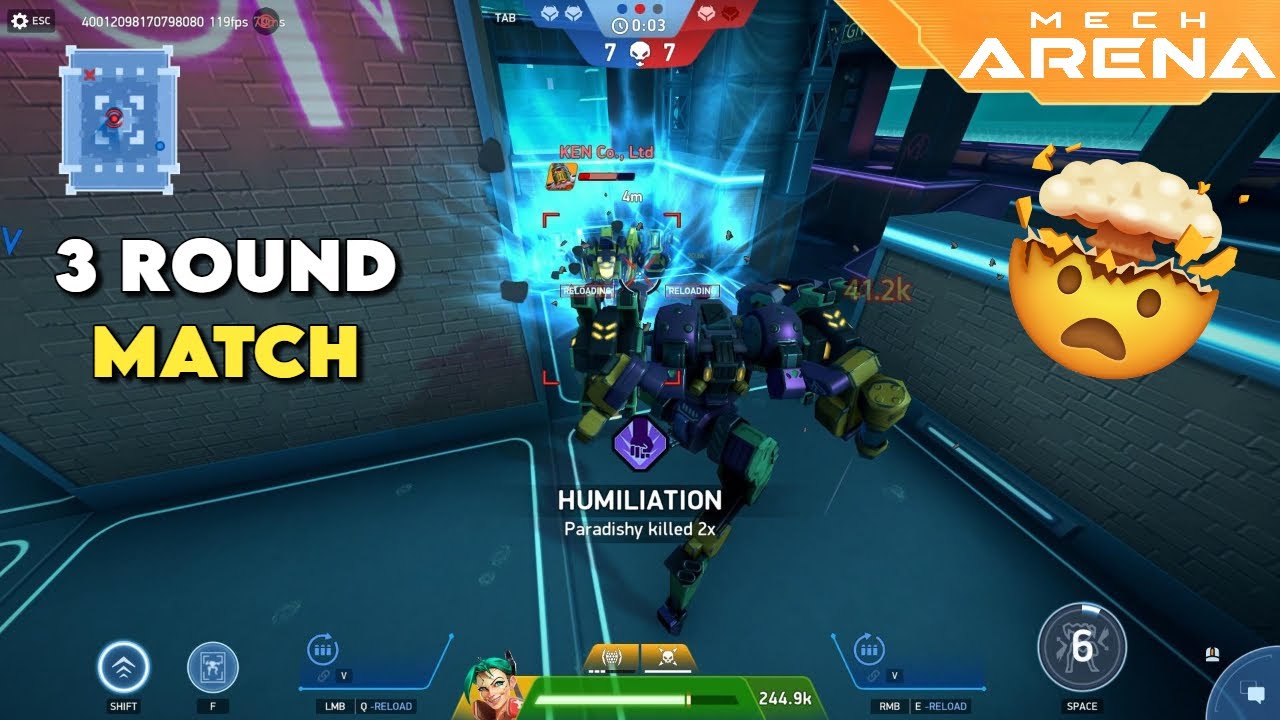 3 round intense match | Mech Arena