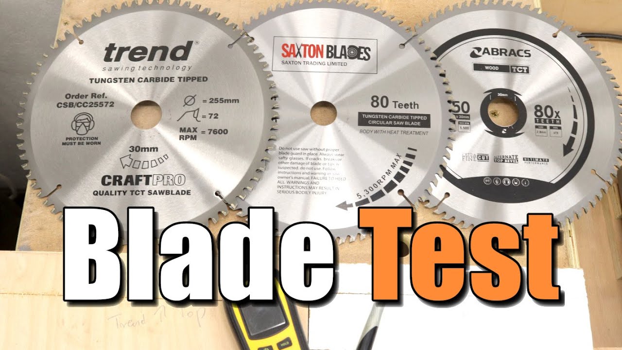 Тест пильных полотен | Trend против Saxton против Abracs