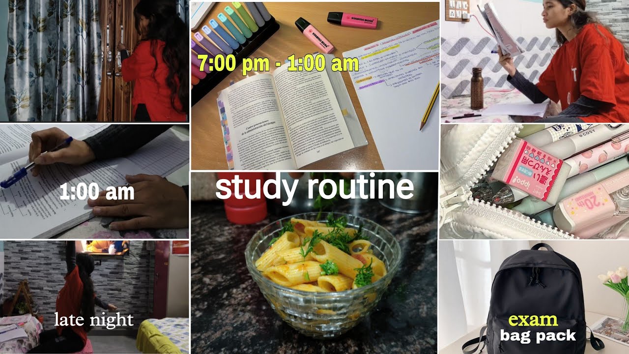 STUDY SCHEDULE FOR NIGHT OWLS/ How to Study for Exams at NIGHT#studyvlog #studyroutine #studytips
