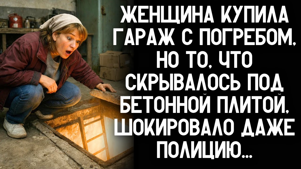 Женщина купила гараж с погребом, но то, что скрывалось под бетонной плитой, шокировало даже полицию!