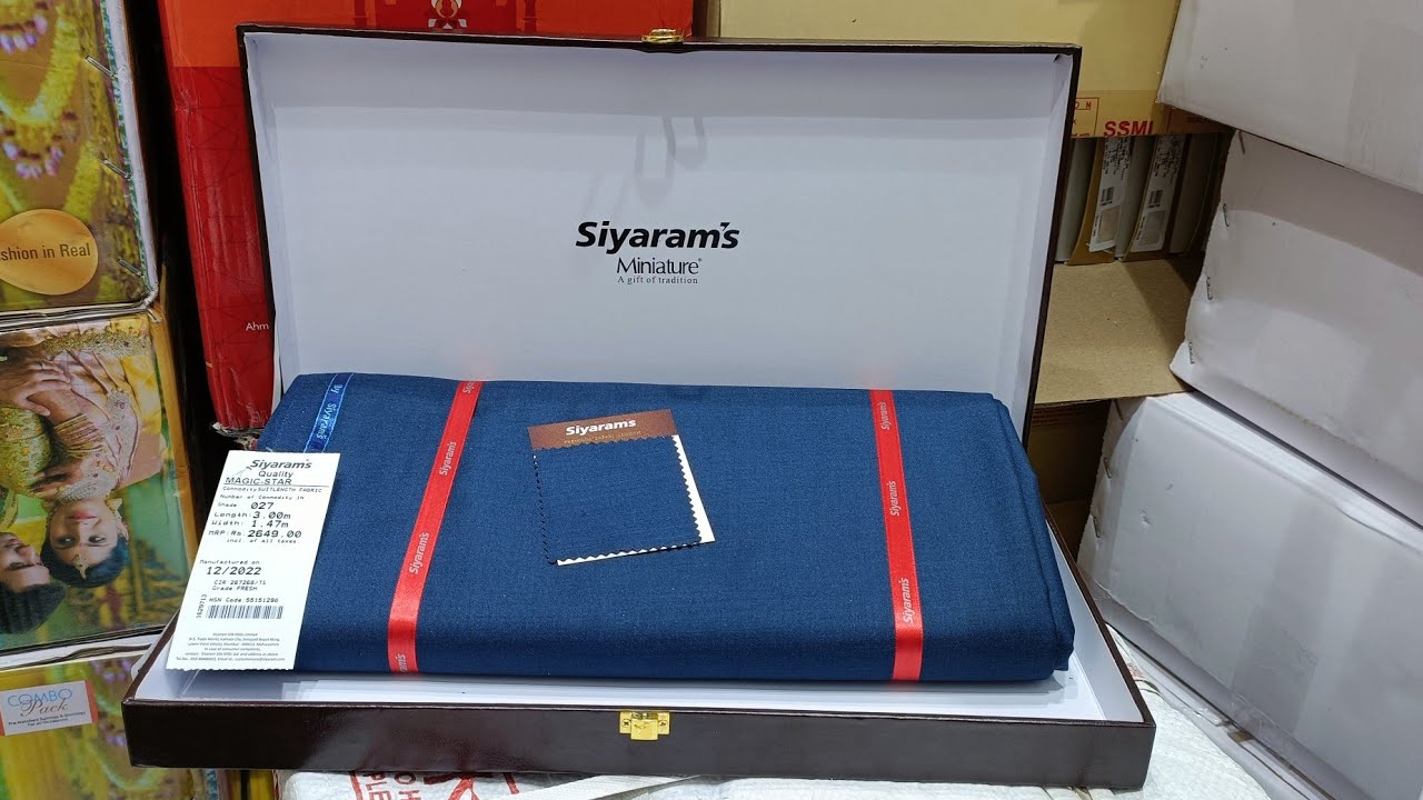 Siyaram miniature first discount offer mill rate list open for public/suit length siyaram brand