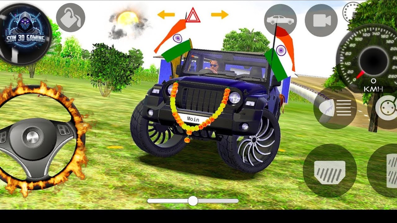 Modified Mahindra Thar😈Games:Indian White Thar (Gadi Wala Games) Car Game Android Game - #game