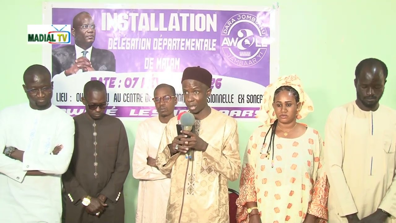 Conférence Presse  Alassane Thiam en Français Apres L'Installation Délégation Départementale Matam