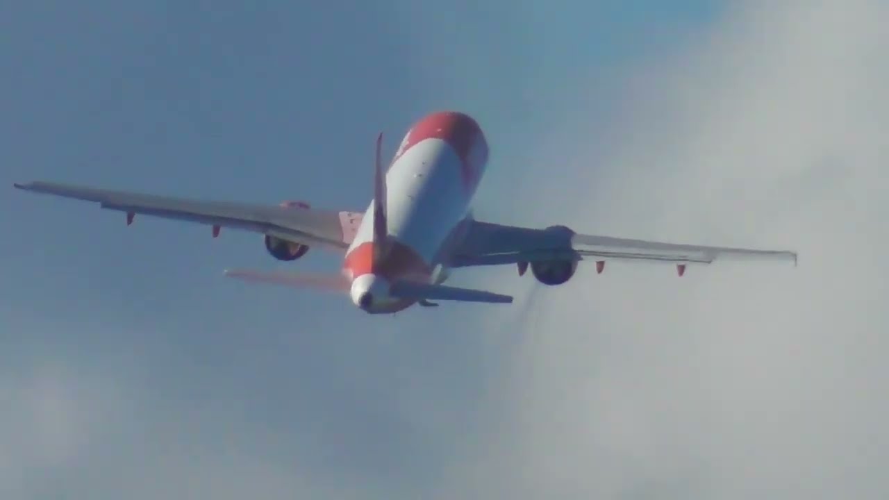 EasyJet a319 Arrival and Departure From a windy Newcastle Airport