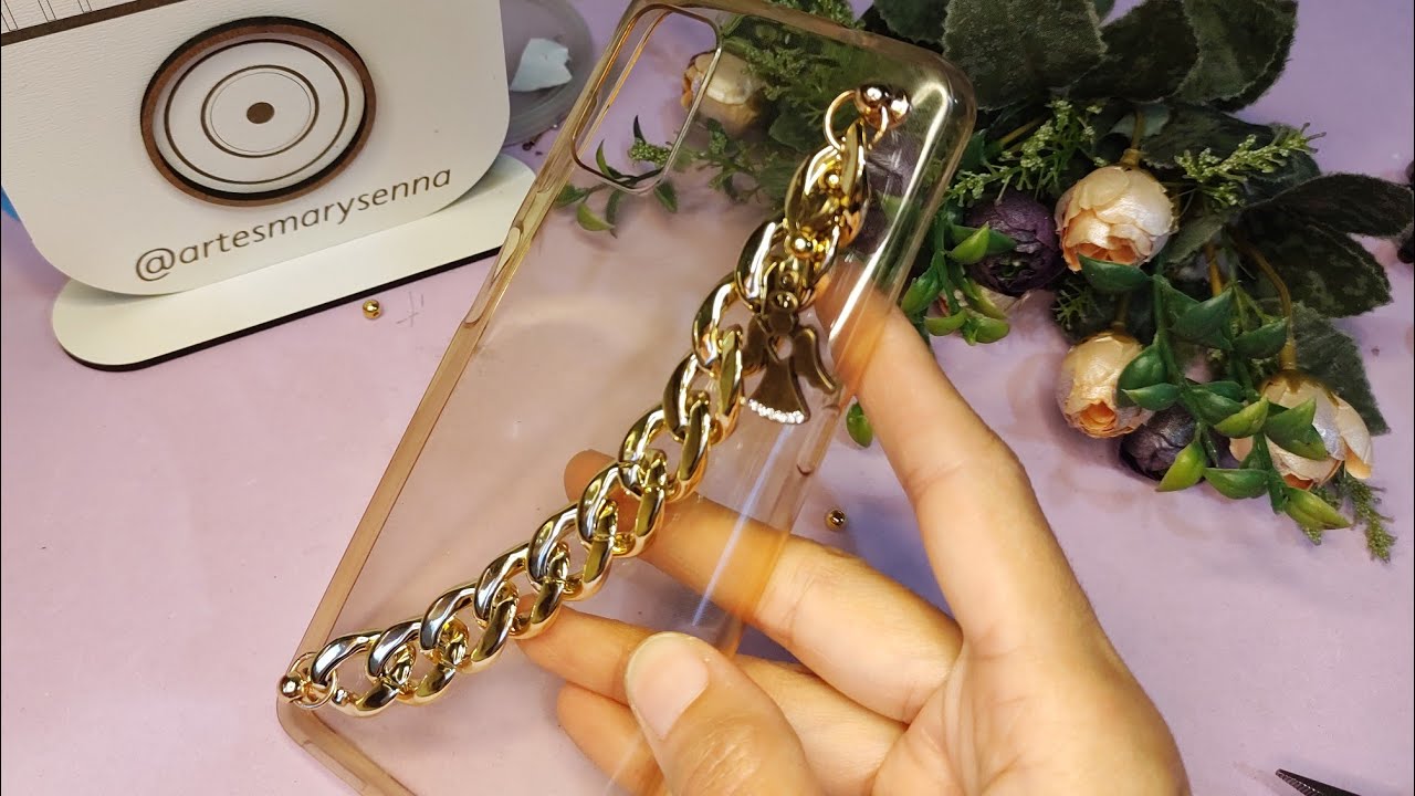 Como Fazer Strap phone ou Salva celular corrente @vanessacruz8166  @recantoolibar