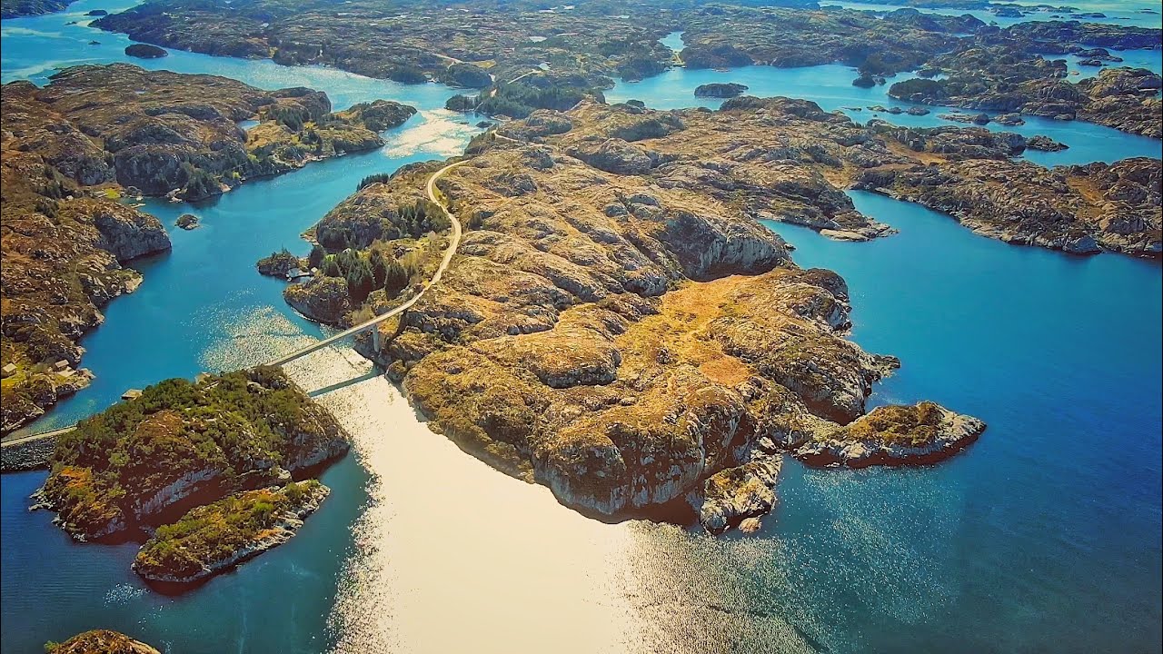 DJI MAVIC 2 ZOOM DRONE FLIGHT IN BRANDASUND - BØMLO - NORWAY BEAUTIFUL NATURE 4K DRONE VIDEO
