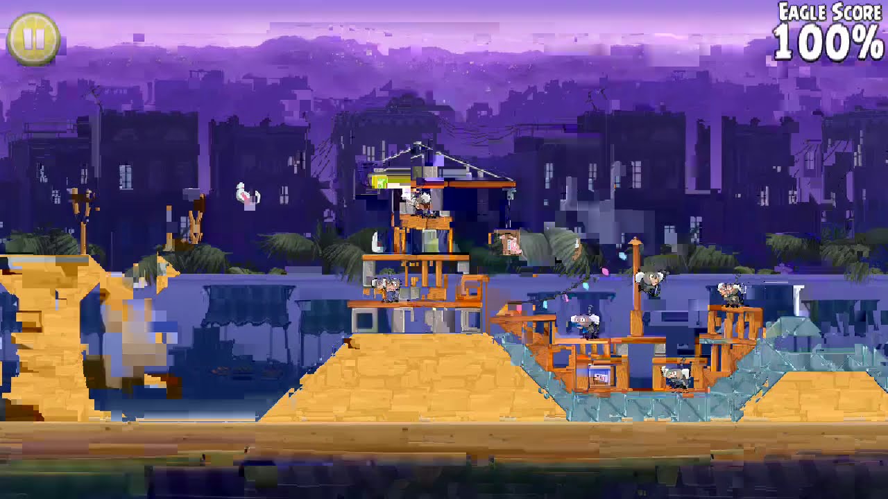 Angry Birds Rio Market Mayhem All levels (Mighty Eagle any%)