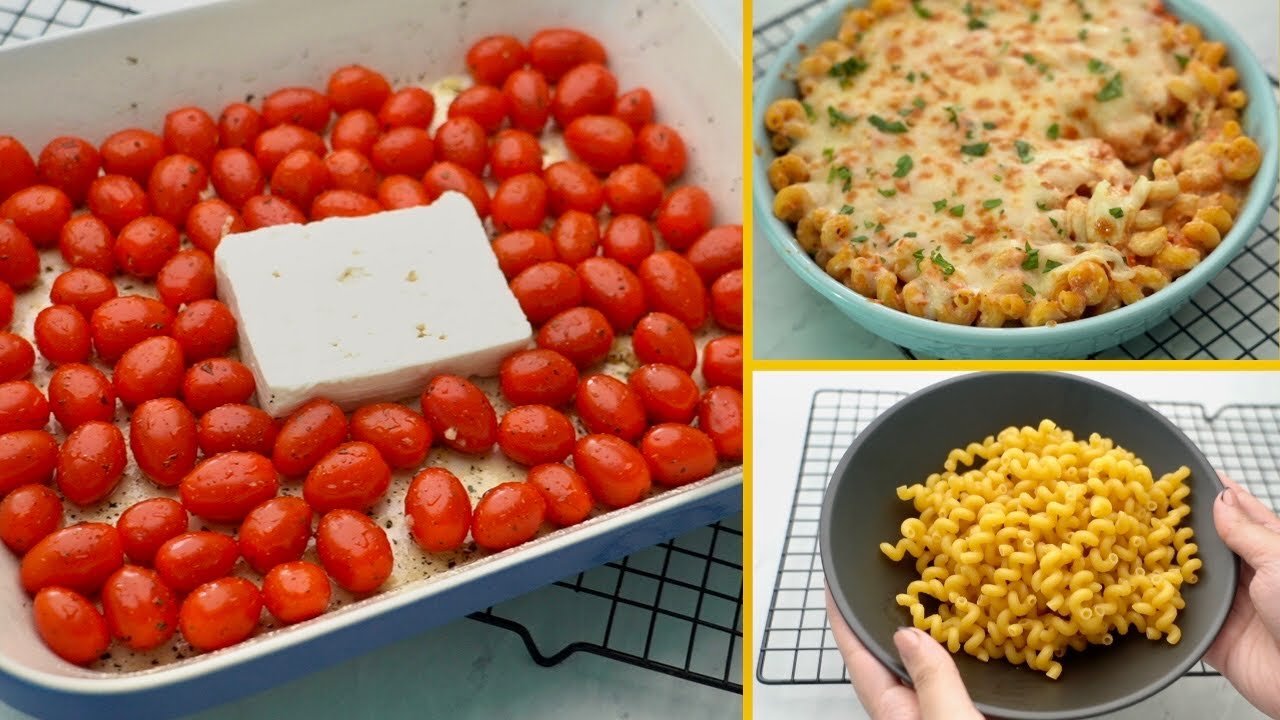 مكرونة التيك توك الشهيرة🤭 أسهل طبق باستا بصوص عجيب! 🍝