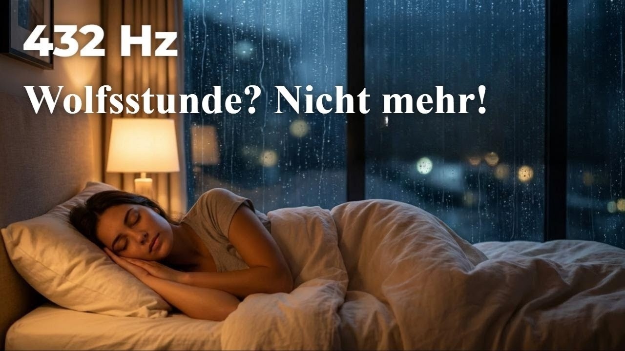 3 Uhr nachts wach? | 432Hz Regensound & Vogelgesang gegen Wolfsstunde 🌑🧘‍♀️💤