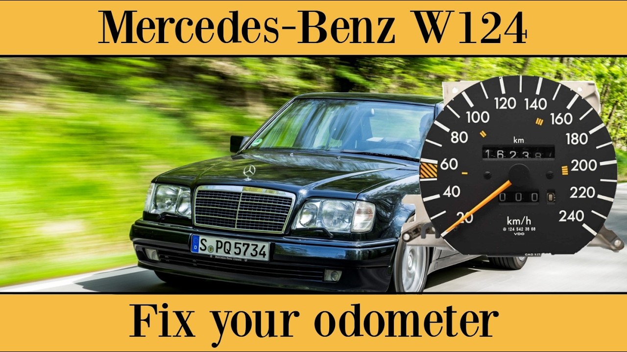 Mercedes-Benz W124 - Ремонт одометра своими руками: неисправный одометр (километры/милии)