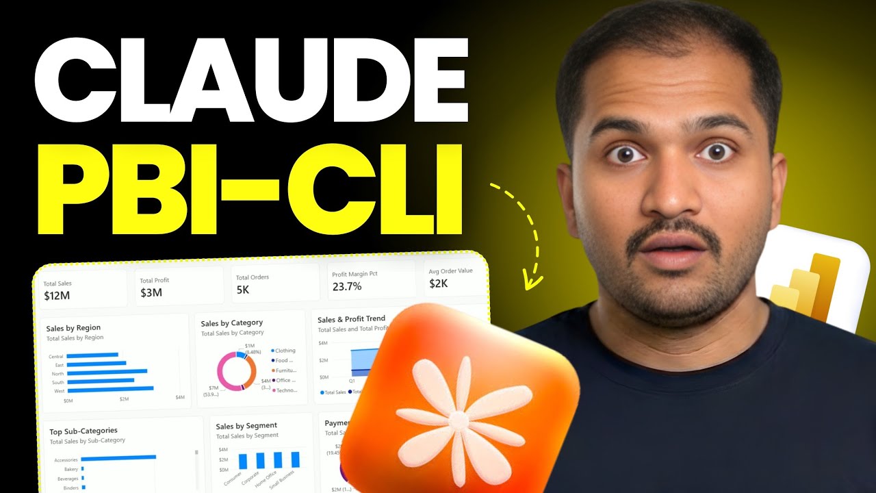 Я использовал Claude AI для создания отчетов Power BI всего за 8 минут 🤯 | Никаких сложностей с D...