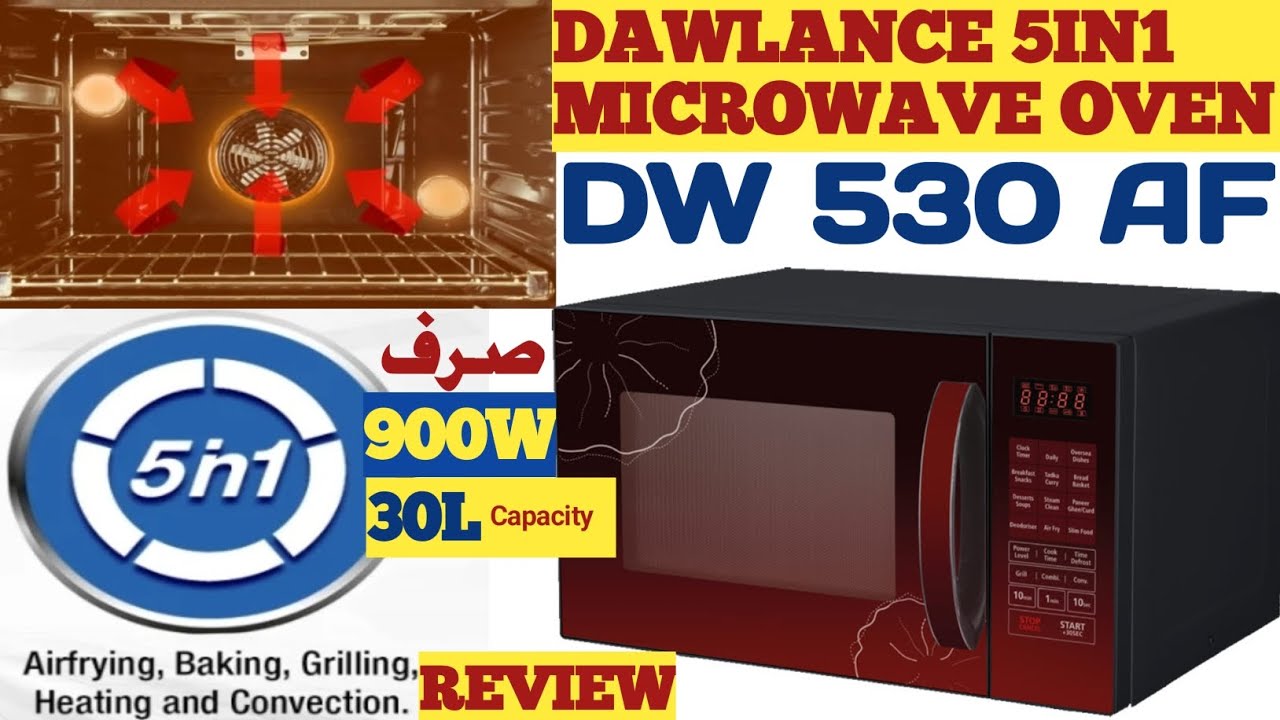 Dawlance microwave oven dw-530-af (air fryer) | Dawlance conventional oven 530 af