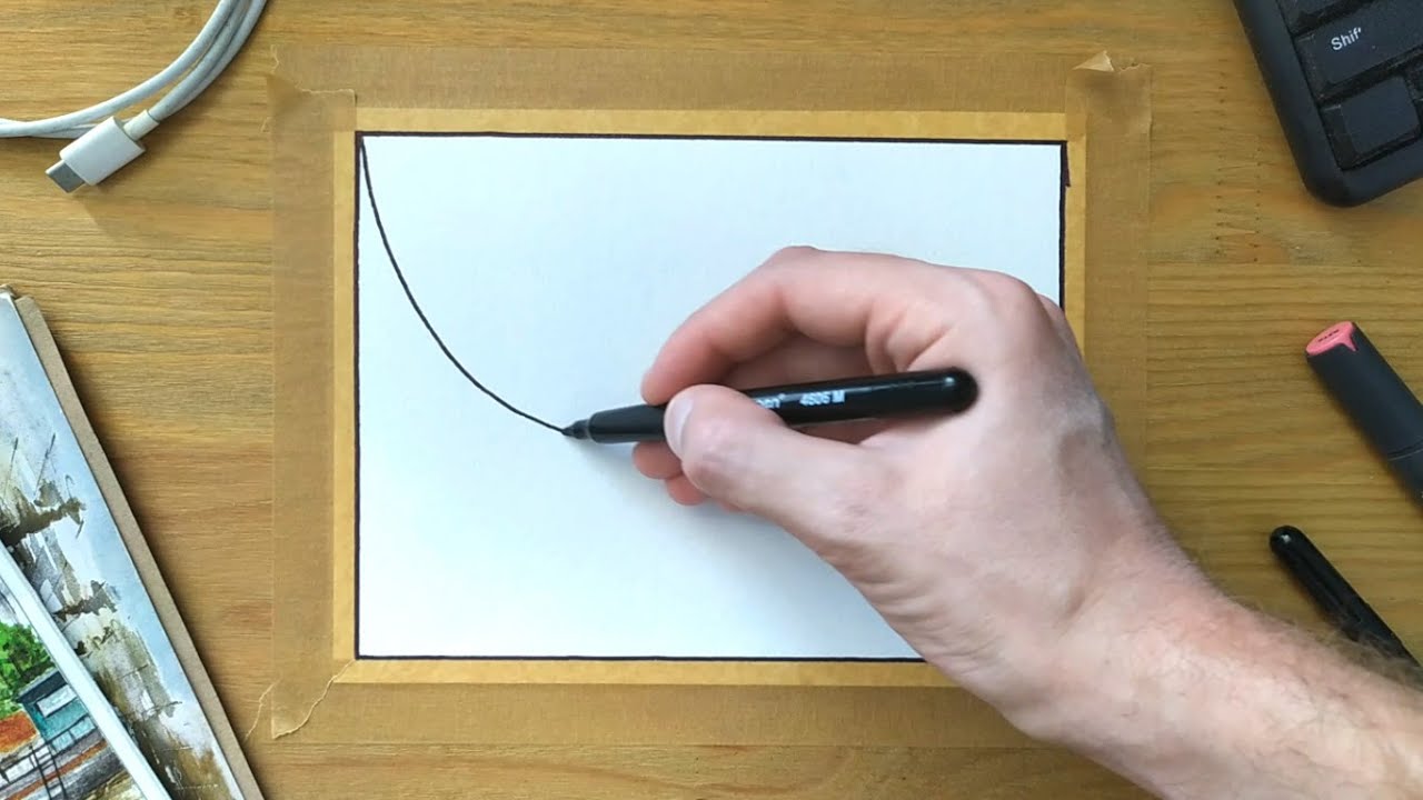 This SIMPLE Drawing Technique TRAINS YOUR MIND and IMAGINATION! Try it!