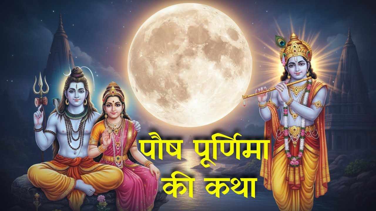पौष पूर्णिमा की अद्भुत कथा | 32 पूर्णिमा व्रत का चमत्कार | शिव–कृष्ण की कृपा