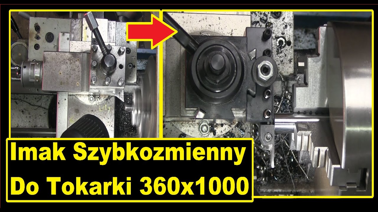 Nie wszyscy znają takie mocowanie narzędzi na tokarce- imak szybkozmienny quick change tool posts