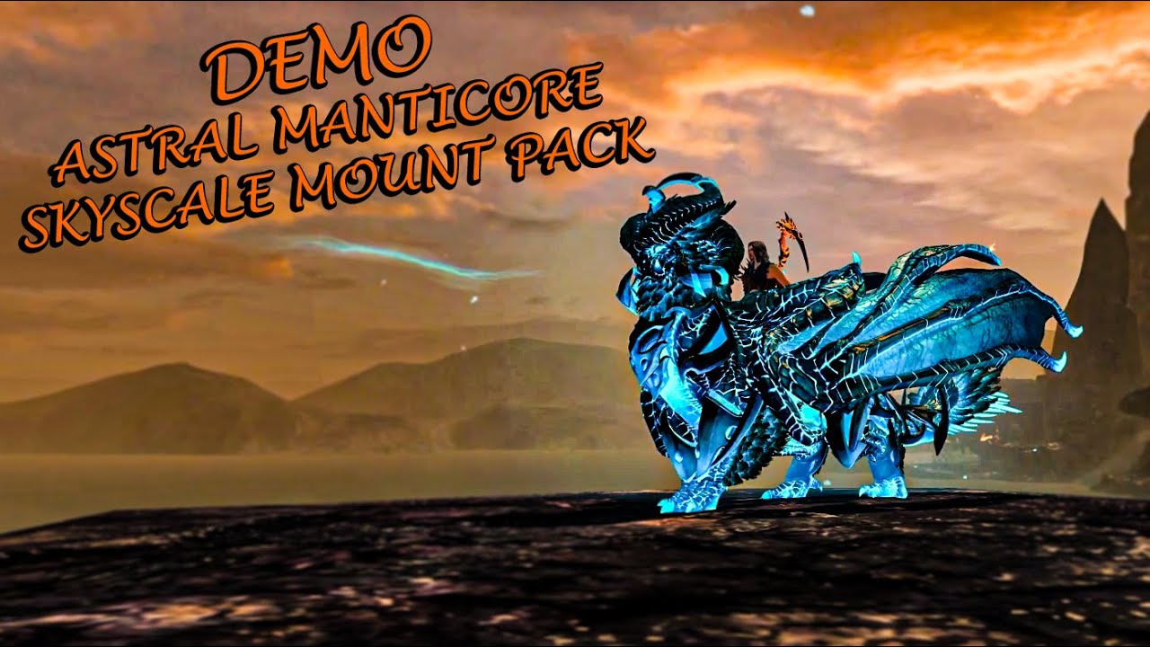 Guild Wars 2 - Astral Manticore Skyscale Mount Pack!