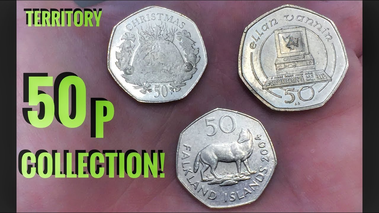 30+ Different Designs! My U.K. Territory 50p Coin Collection - Territorial #6