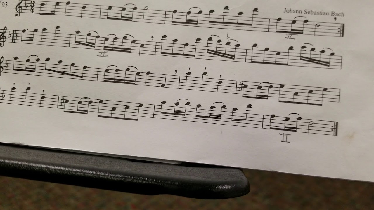 Bach polonaise for recorder