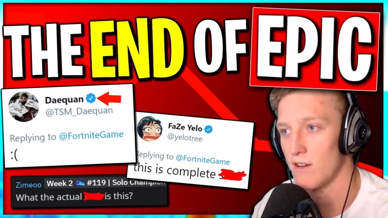 Epic is DONE.. Tfue, Daequan, POKIMANE, Pros SHOCKED