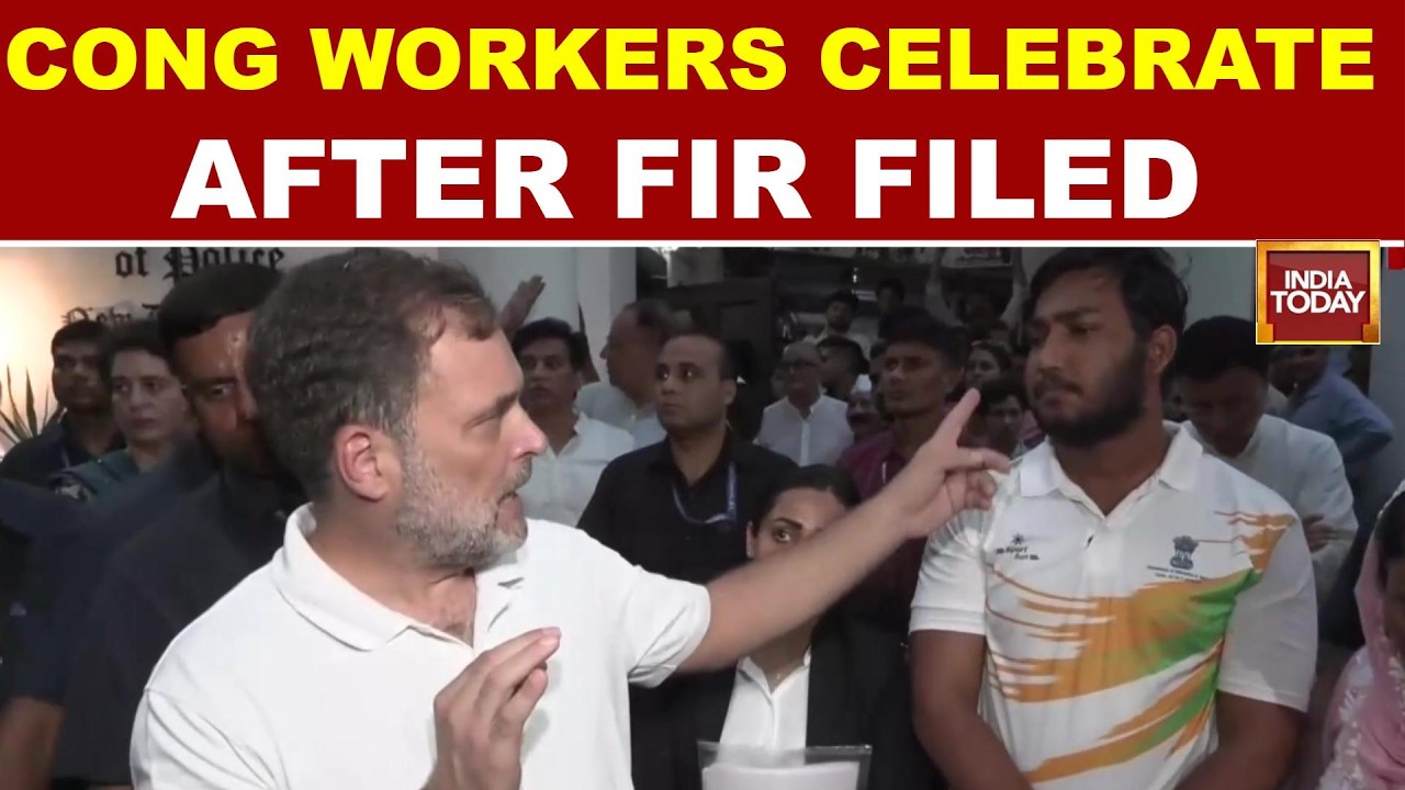 Rahul Gandhi's Delhi Police Station Dharna Ends As FIR Registered In Pellet Injury Case