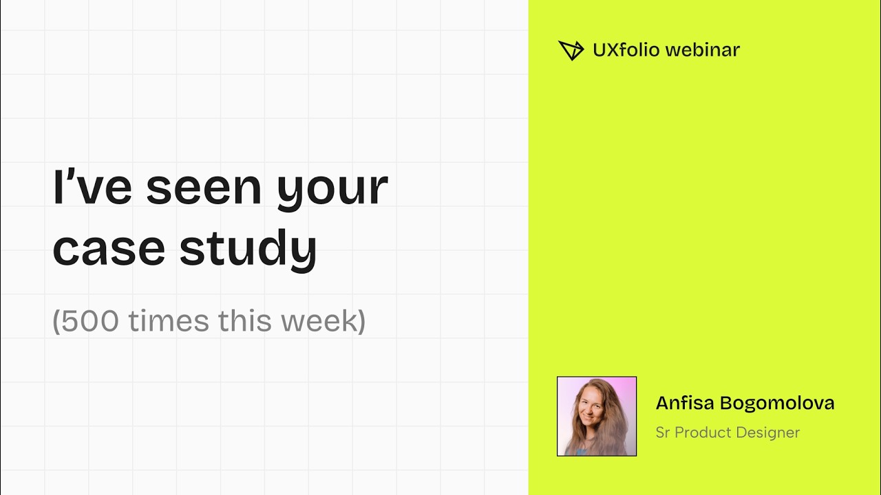 UXfolio Webinar - 