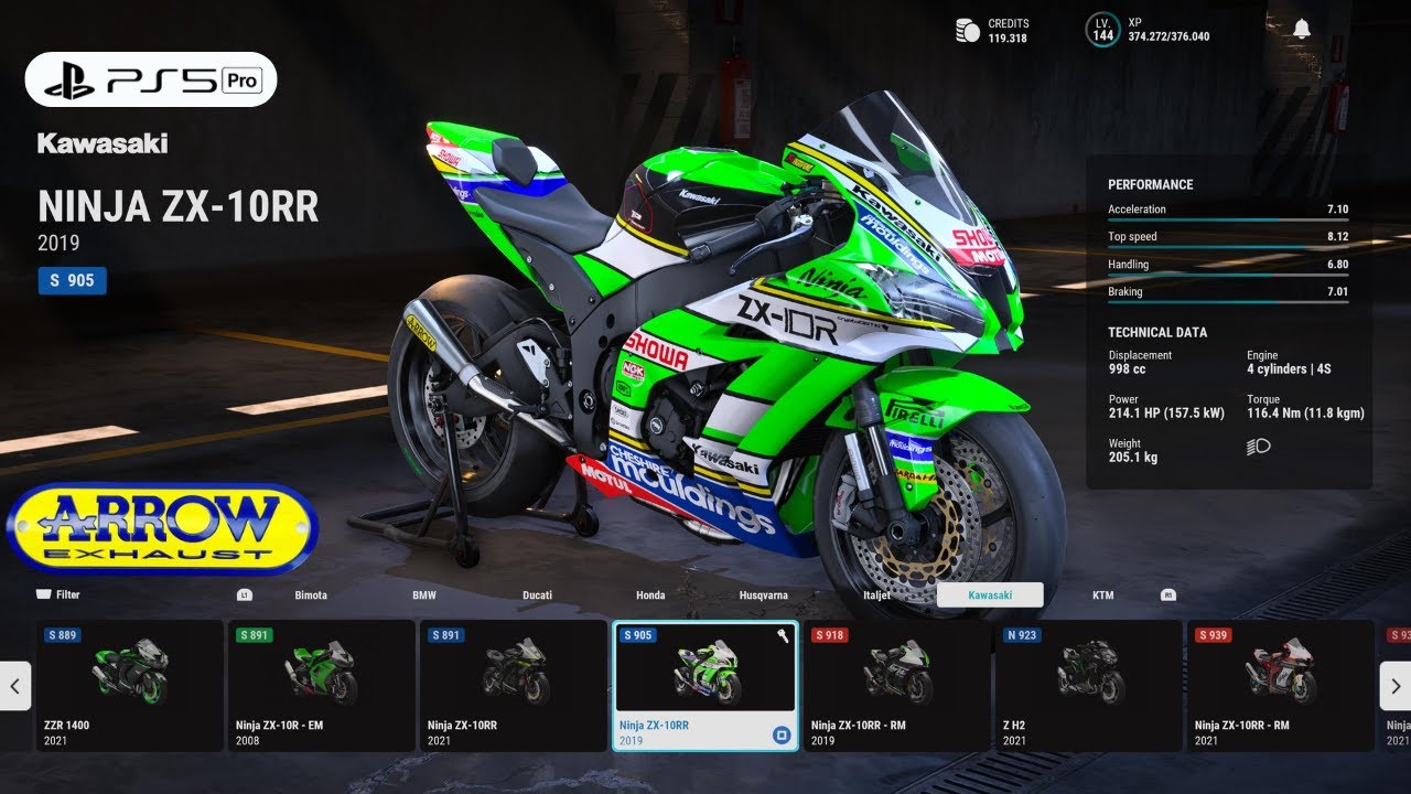 RIDE 5 | Customize Brutal Kawasaki ZX10RR Ninja Gameplay [4K PS5 Pro]