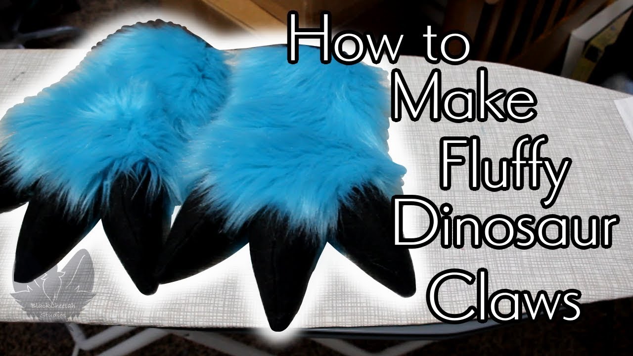 How to make Fluffy Dinosaur Claws || Enhancing You Dino