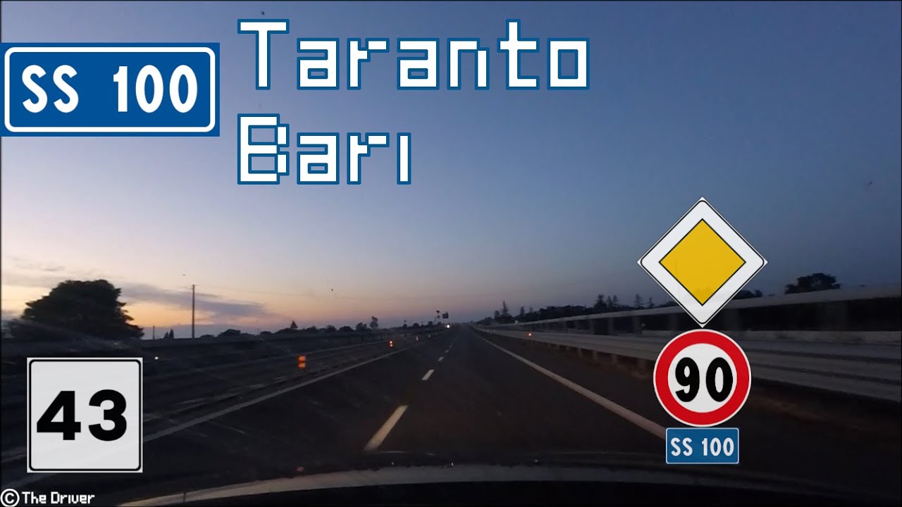 [INTEGRALE] I - SS100 di Gioia del Colle - Taranto-Bari - Percorso completo*