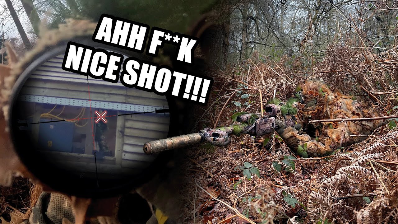 Ghillie sniper DELETES players with HEADSHOTS! (Airsoft)