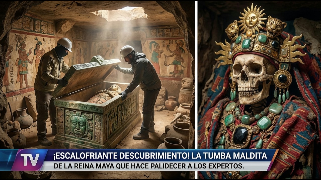 ¡Abrieron la tumba de la Reina Maya… y el polvo rojo los dejó helados!