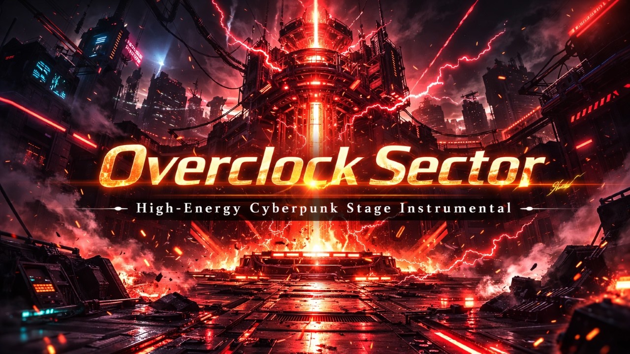 Overclock Sector — High-Energy Cyberpunk Stage Instrumental
