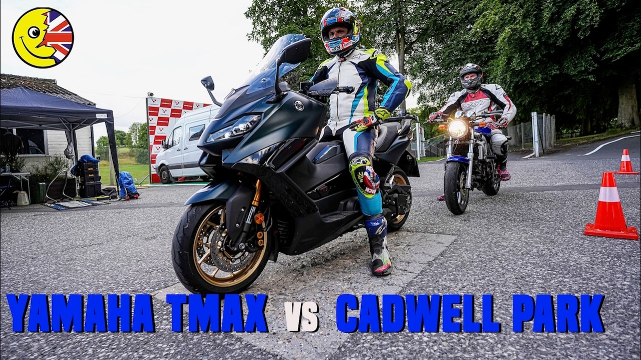 TMAX TV #2 – Yamaha maxi scooter vs Cadwell Park