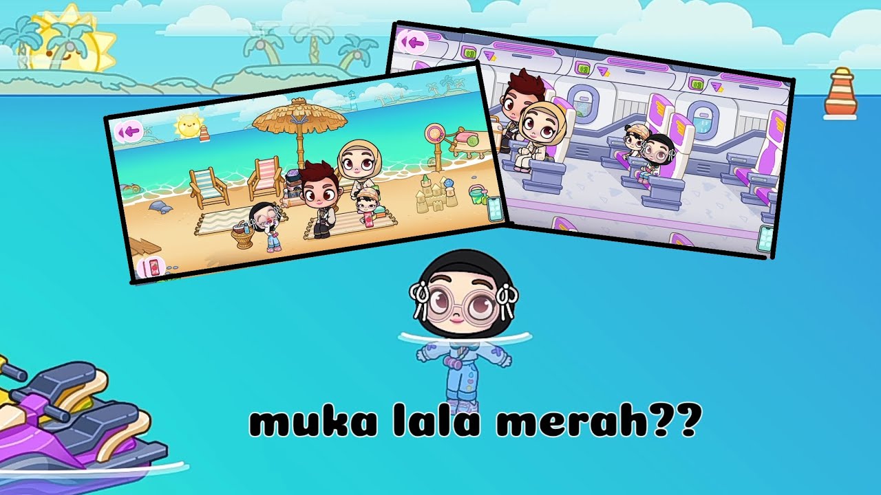 AVATAR WORLD/DRAMA LALA LILI NAIK PESAWAT KE PANTAI?? TAPI TIBA TIBA MUKA LALA MERAH😱😭