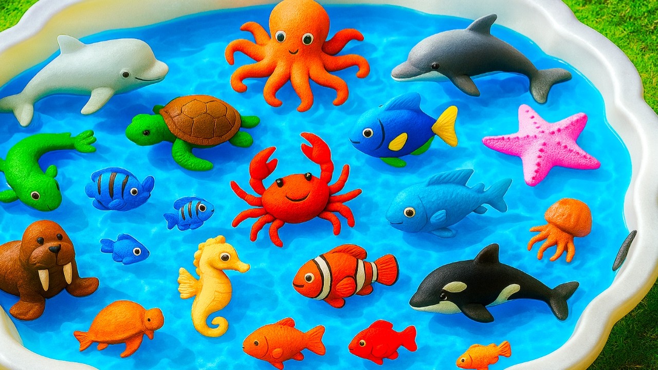 Kids Learn | Learn Mysterious Ocean Animals Name with Toys | Deep sea Animals Name | Preschool Kids
