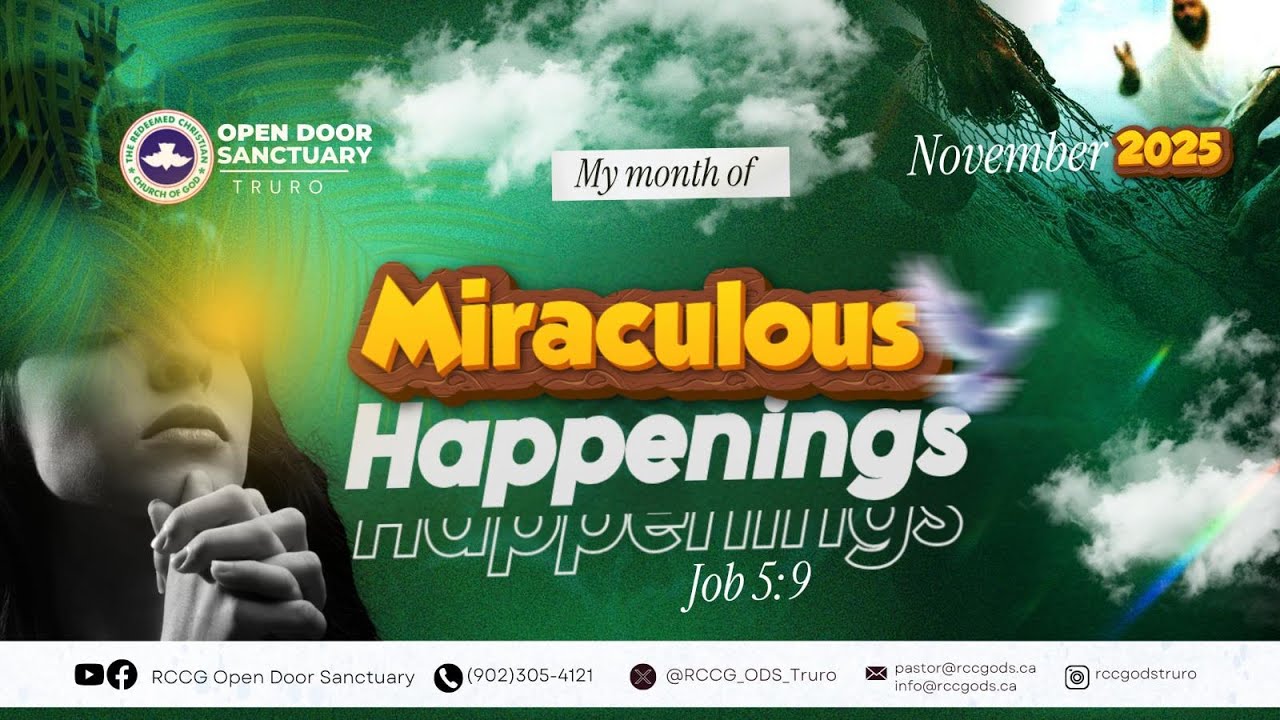Sunday Celebration Service || November 30th 2025 || RCCG Open Door Sanctuary Truro
