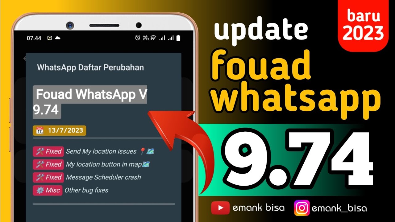 update fouad whatsapp versi 9.74 terbaru 2023