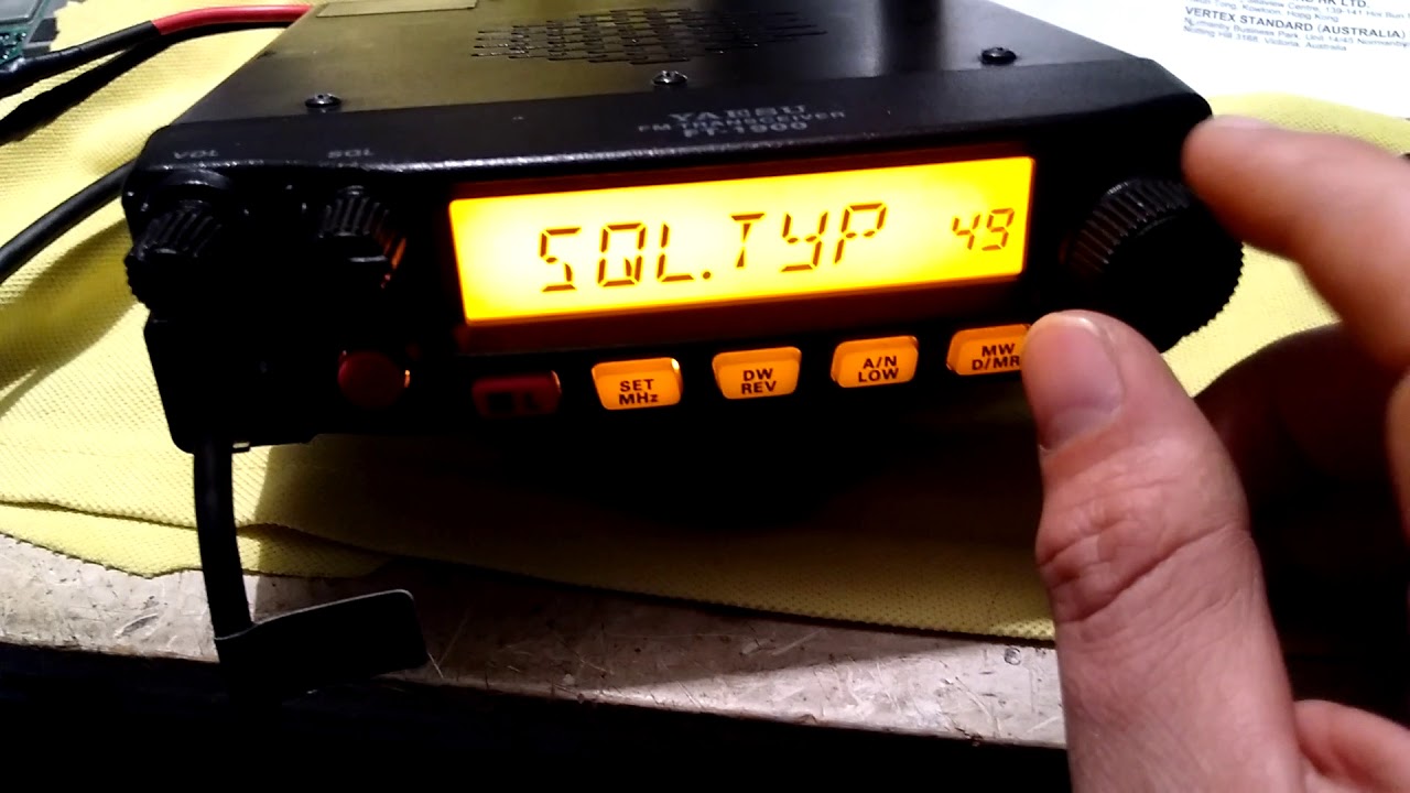Yaesu FT-1900R funciones básicas