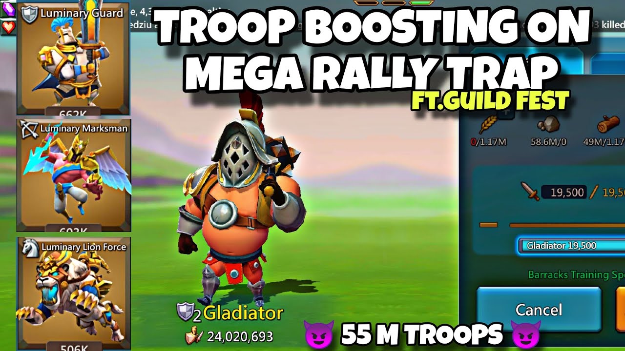 УСИЛЕНИЕ ВОЙСК НА МЕГА T5 RALLY TRAP | #rallytraplordsmobile #rallytrap #lordsmobile