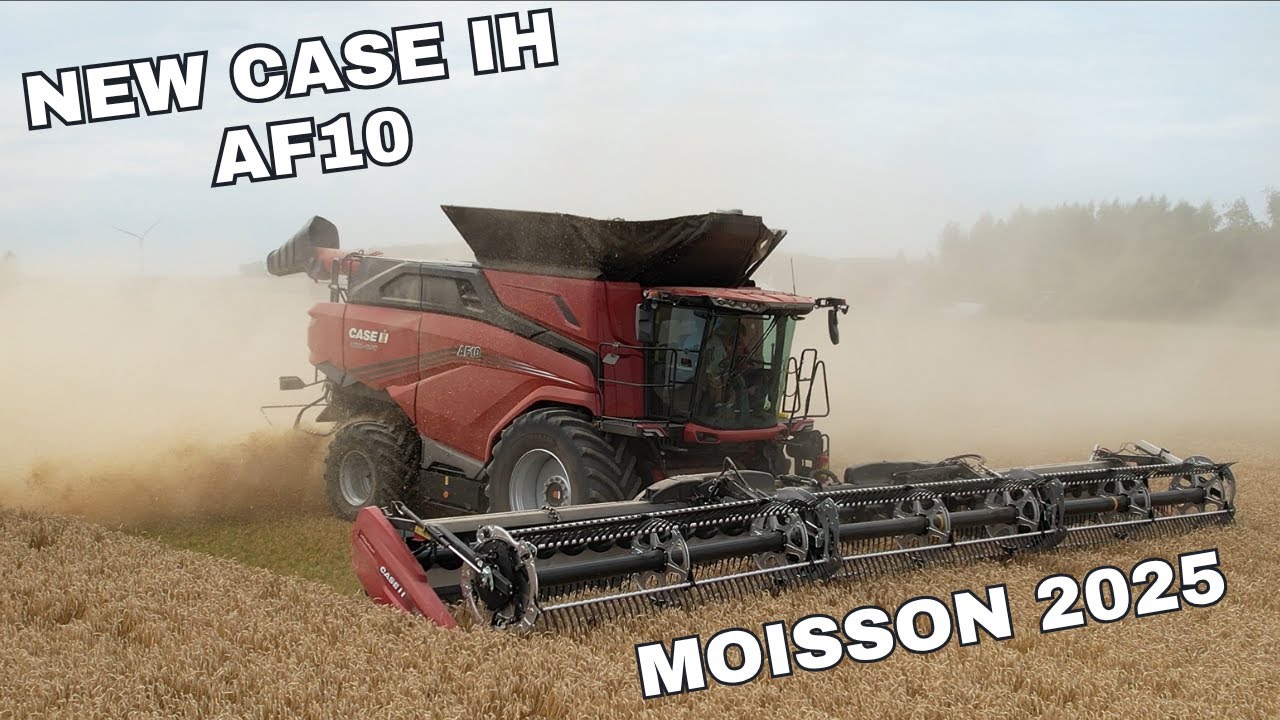 NEW CASE IH AF10  EN FRANCE  - MACDON 13M70 | MOISSON XXL
